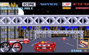 Turbo Out Run screen shot game playing